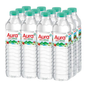 Aura Natural Mineral Water, 12 x 500 ml.